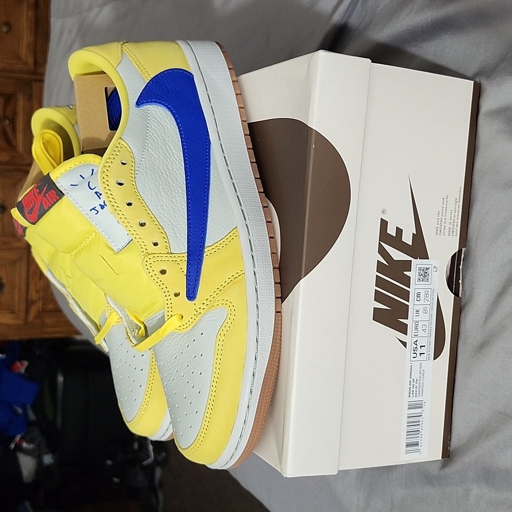 "Raffle Giveaway Only"Travis Scott Jordan 1 Low Elkins H.S 11W/9.5M